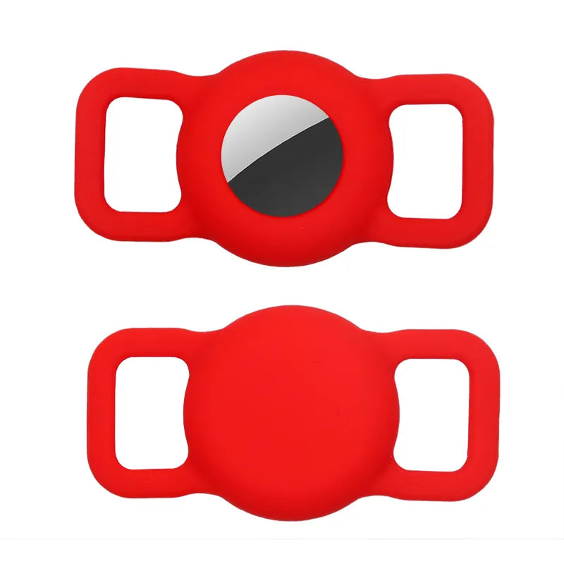 Silikon Schutz Hülle Kompatibel mit Apple Airtag GPS Finder Hundehalsband Slide On Sleeve
