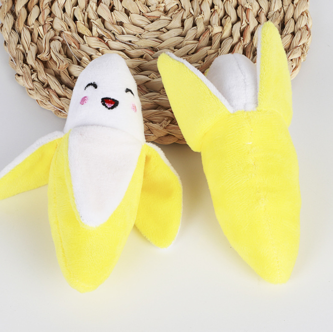 Hunde Kau Spielzeug Kuscheltier Plüsch Banane Katzenspielzeug Detailbild