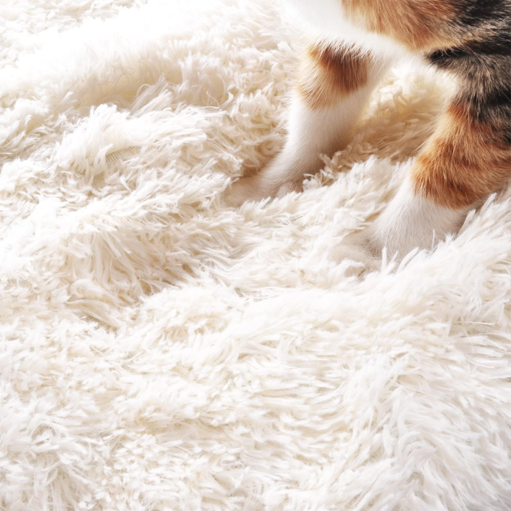 Hundebett Katzenbett Hundematte Katzenmatte Tierdecke Plüsch 2in1 faltbar mit Druckknöpfen Detailbild