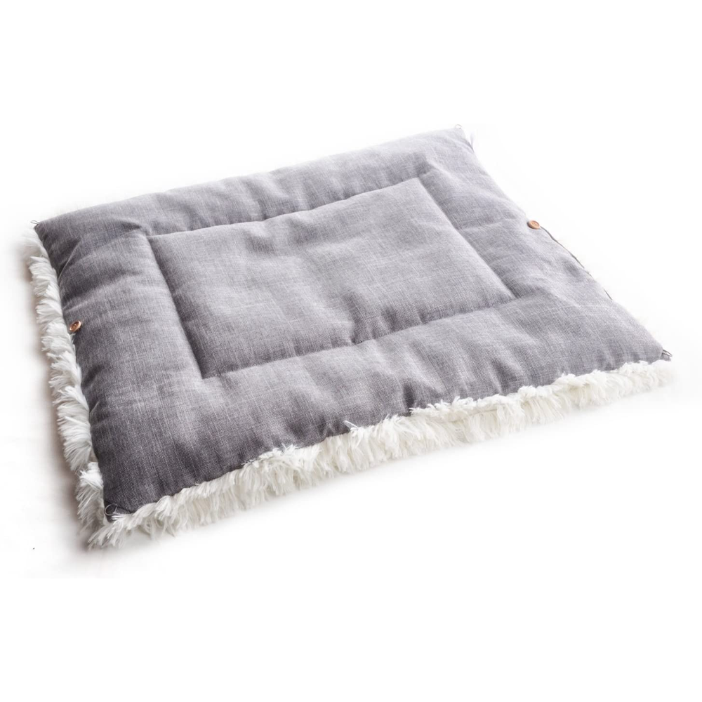 Hundebett Katzenbett Hundematte Katzenmatte Tierdecke Plüsch 2in1 faltbar mit Druckknöpfen Detailbild