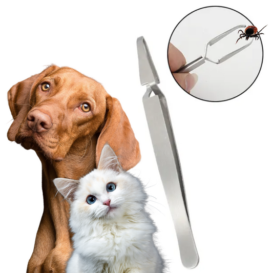 Zeckenpinzette Zeckenzange Hund & Katze Pinzette zum Entfernen von Zecken und Flöhen