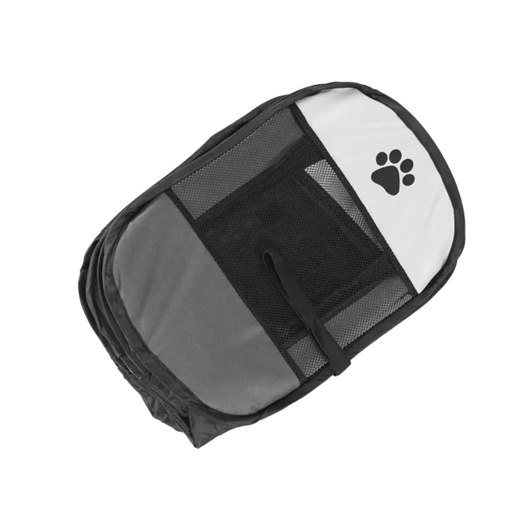 Faltbarer Hunde Welpen Auslauf Outdoor Laufstall Haustier Popup Zelt Grau / Weiß Detailbild