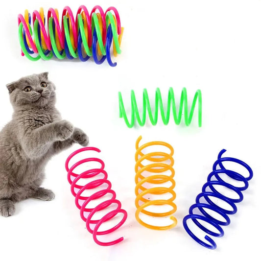 Interaktives Katzenspielzeug Federn Sprungfedern 4er-Set