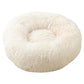 Hundebett Katzenbett Plüsch Donut verschiedene Größen & Farben Detailbild Weiß