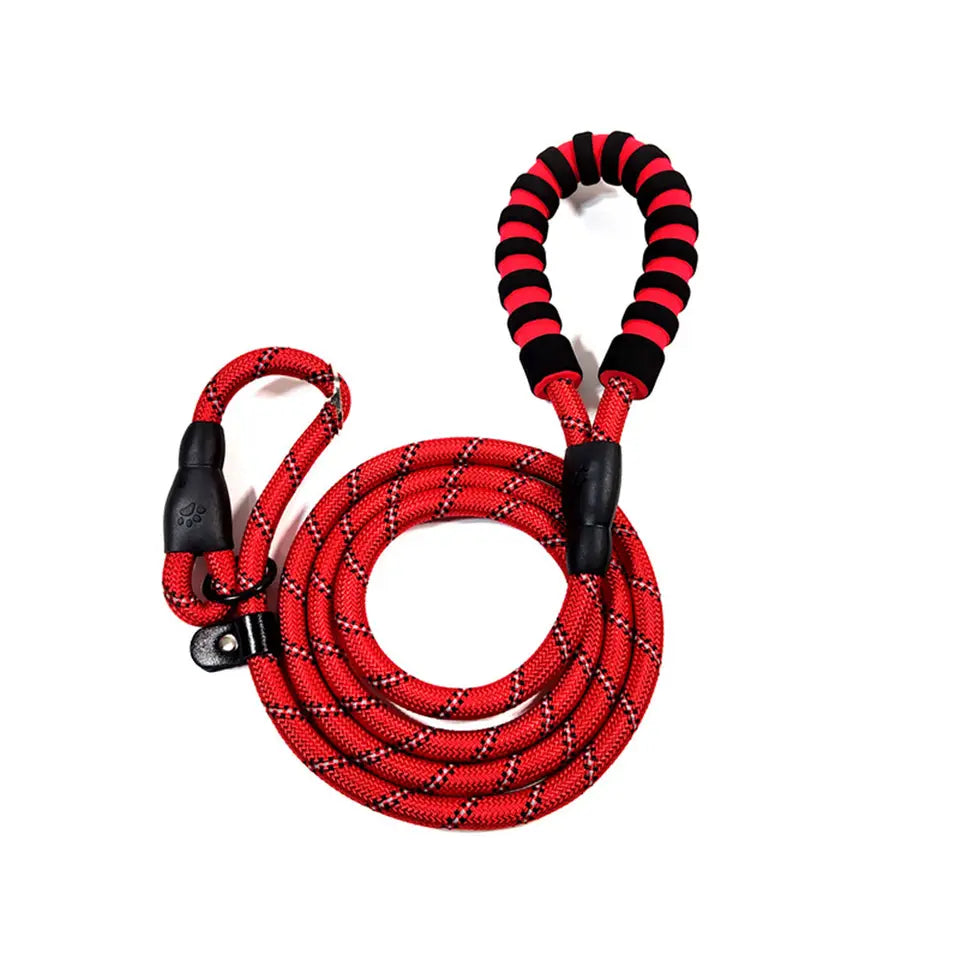 Zugstopp Leine für Hunde gepolsterter Griff Hundeleine mit integriertem Halsband 1,4 Meter