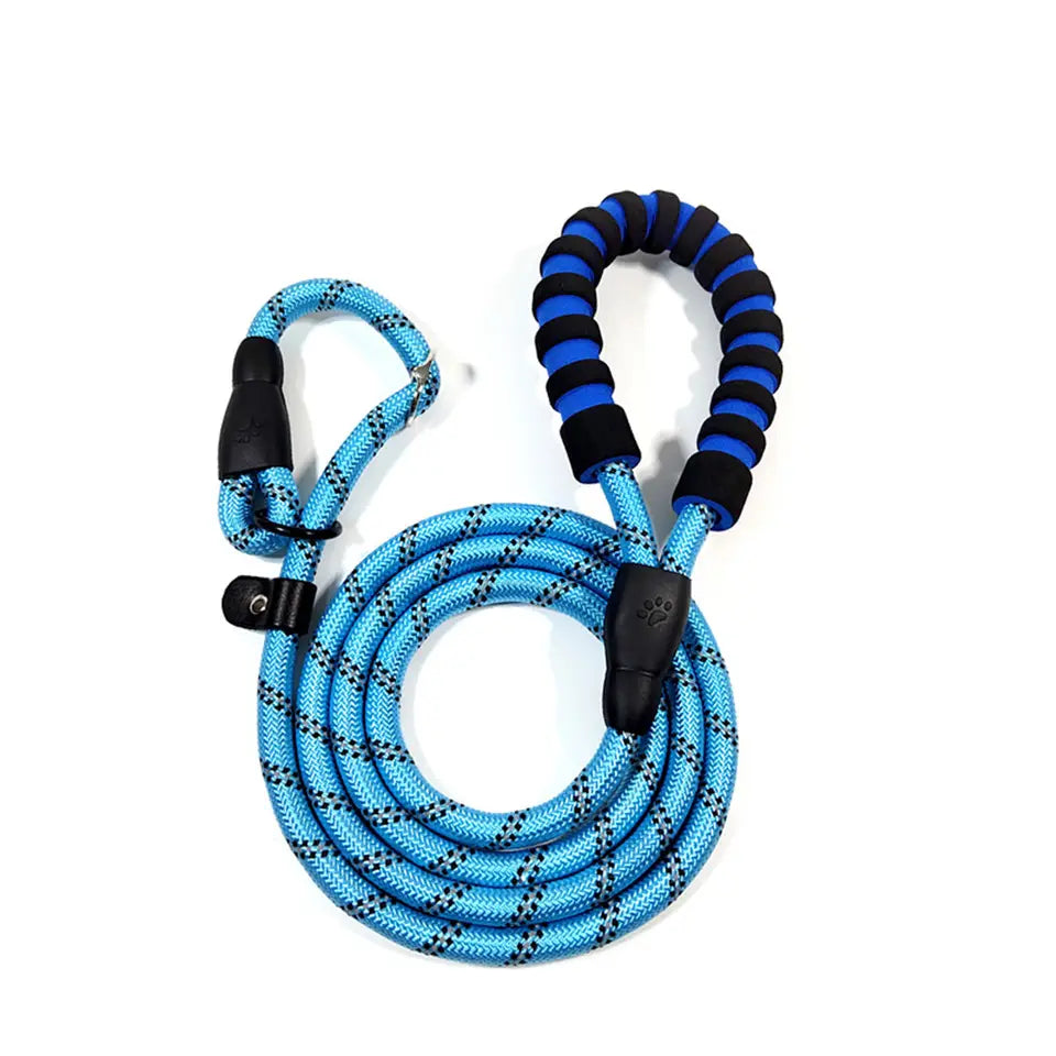 Zugstopp Leine für Hunde gepolsterter Griff Hundeleine mit integriertem Halsband 1,4 Meter