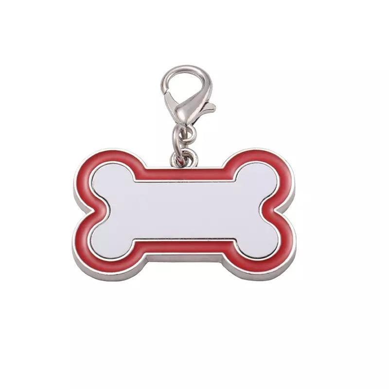 Süßer DogTag Halsband Edelstahl Anhänger Knochen in 4 Farben