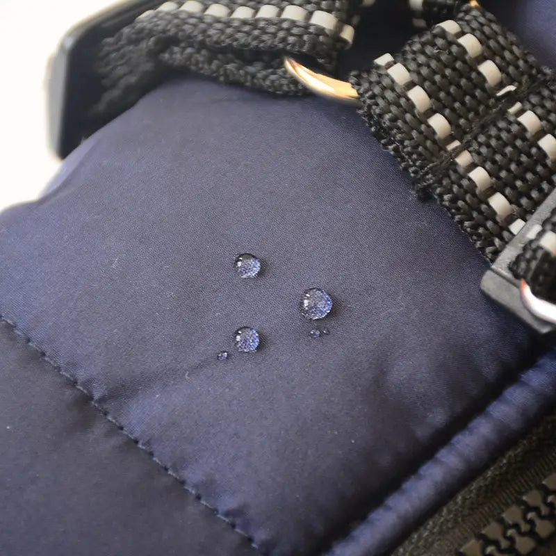 Wasserdichter Hundemantel Regenjacke warm mit Brustgeschirr 5 Farben 3 Größen