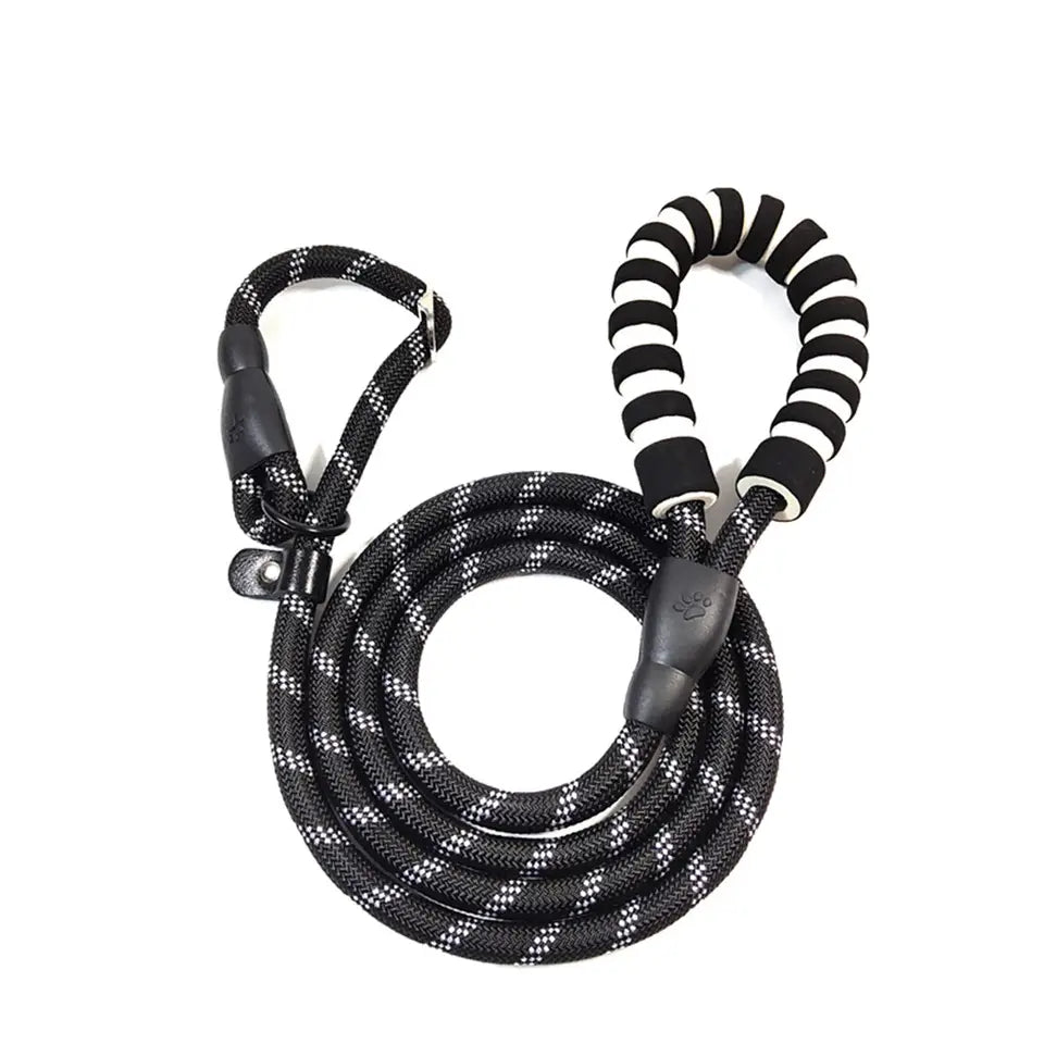 Zugstopp Leine für Hunde gepolsterter Griff Hundeleine mit integriertem Halsband 1,4 Meter