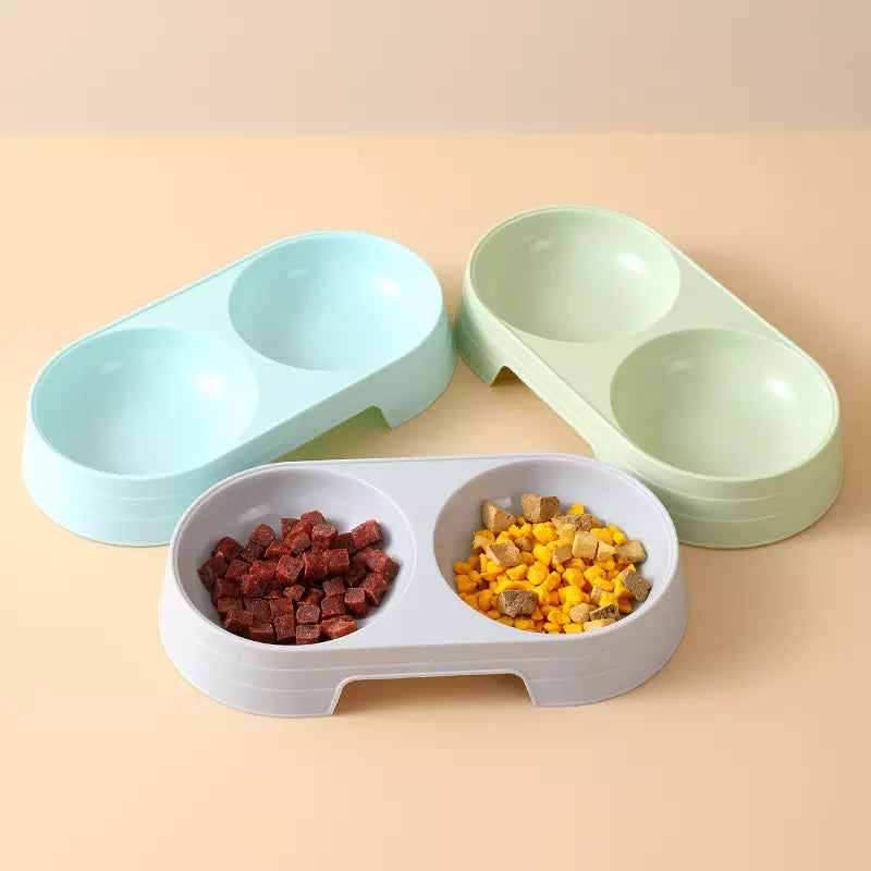 Praktische Hunde & KatzenFutterstation Futternapf Wassernapf 2-in-1