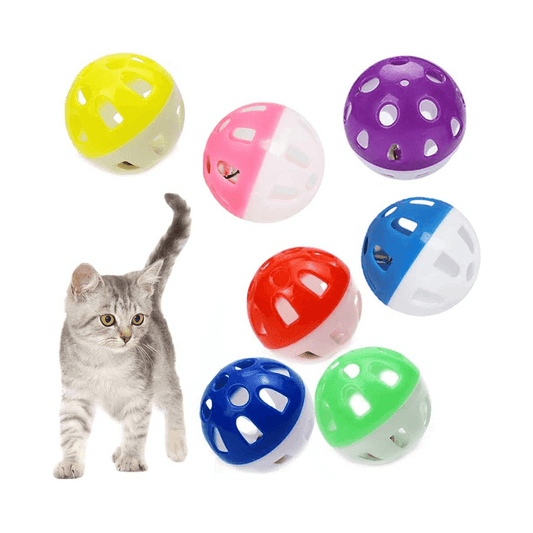 3er Set Haustier Spielzeug Ball mit Glocke Glöckchen Hunde und Katzenspielzeug 4 cm jetzt kaufen