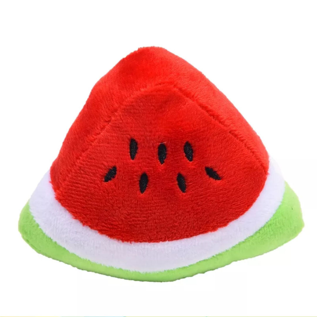 Hundespielzeug Kau Spielzeug Quietschend Hunde Welpen Kuscheltier Melone Detailbild