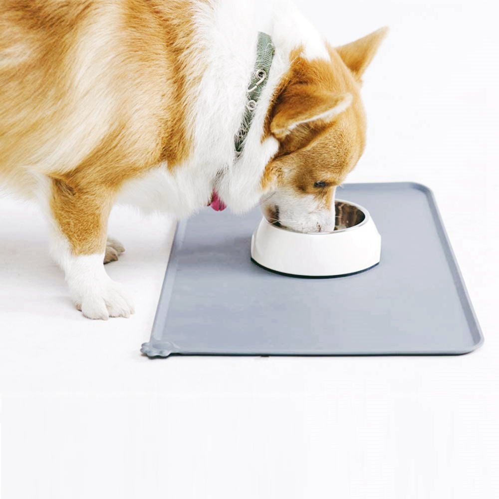 Haustier Fütterungsmatte Silikon Futtermatte Unterlage für Hunde Katzen Futternapf Detailbild