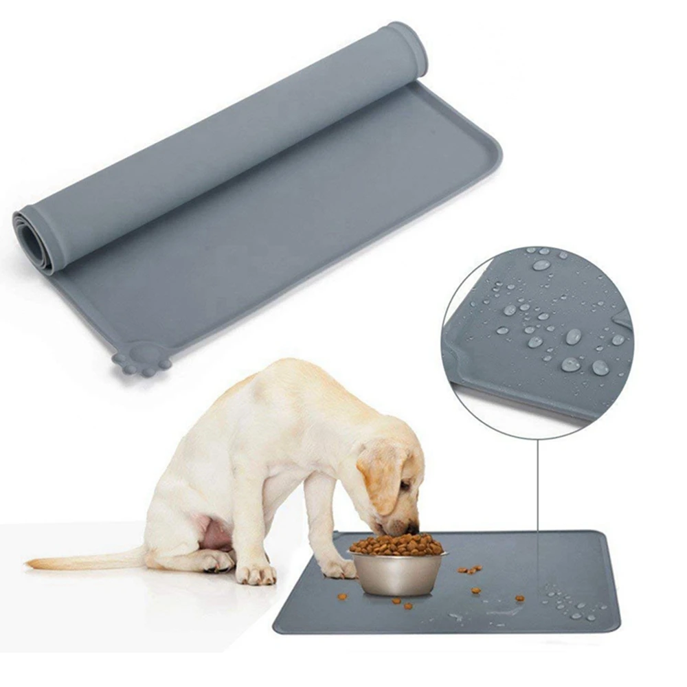 Haustier Fütterungsmatte Silikon Futtermatte Unterlage für Hunde Katzen Futternapf Detailbild