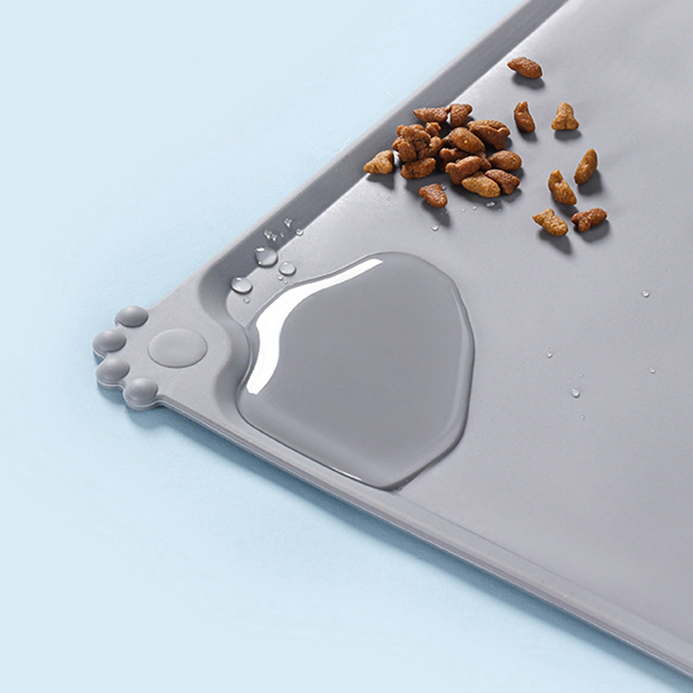 Haustier Fütterungsmatte Silikon Futtermatte Unterlage für Hunde Katzen Futternapf Detailbild
