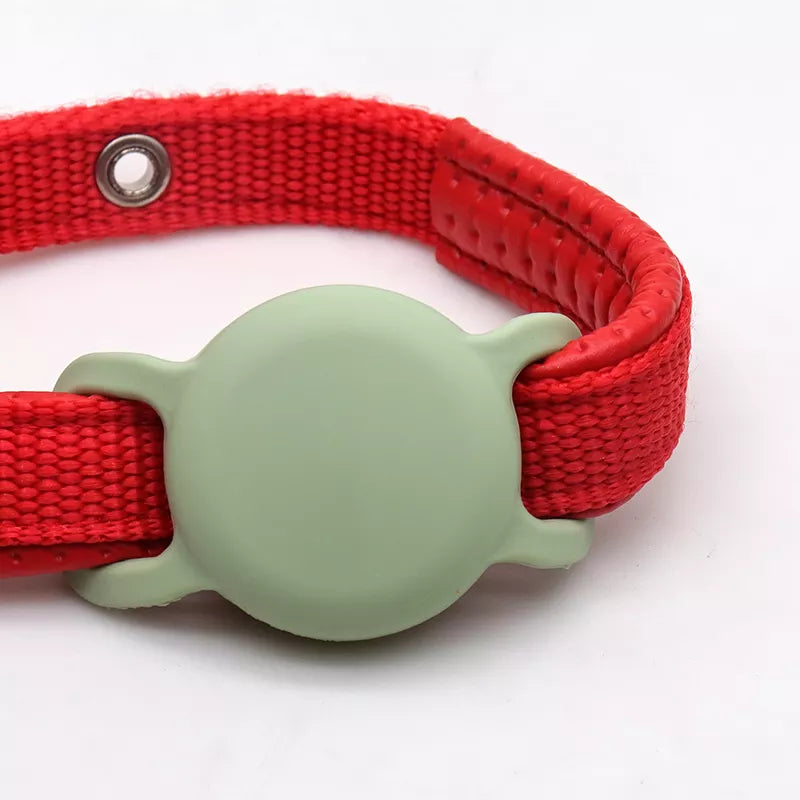 Silikon Schutz Hülle Kompatibel mit Apple Airtag GPS Finder Hundehalsband Slide On Sleeve