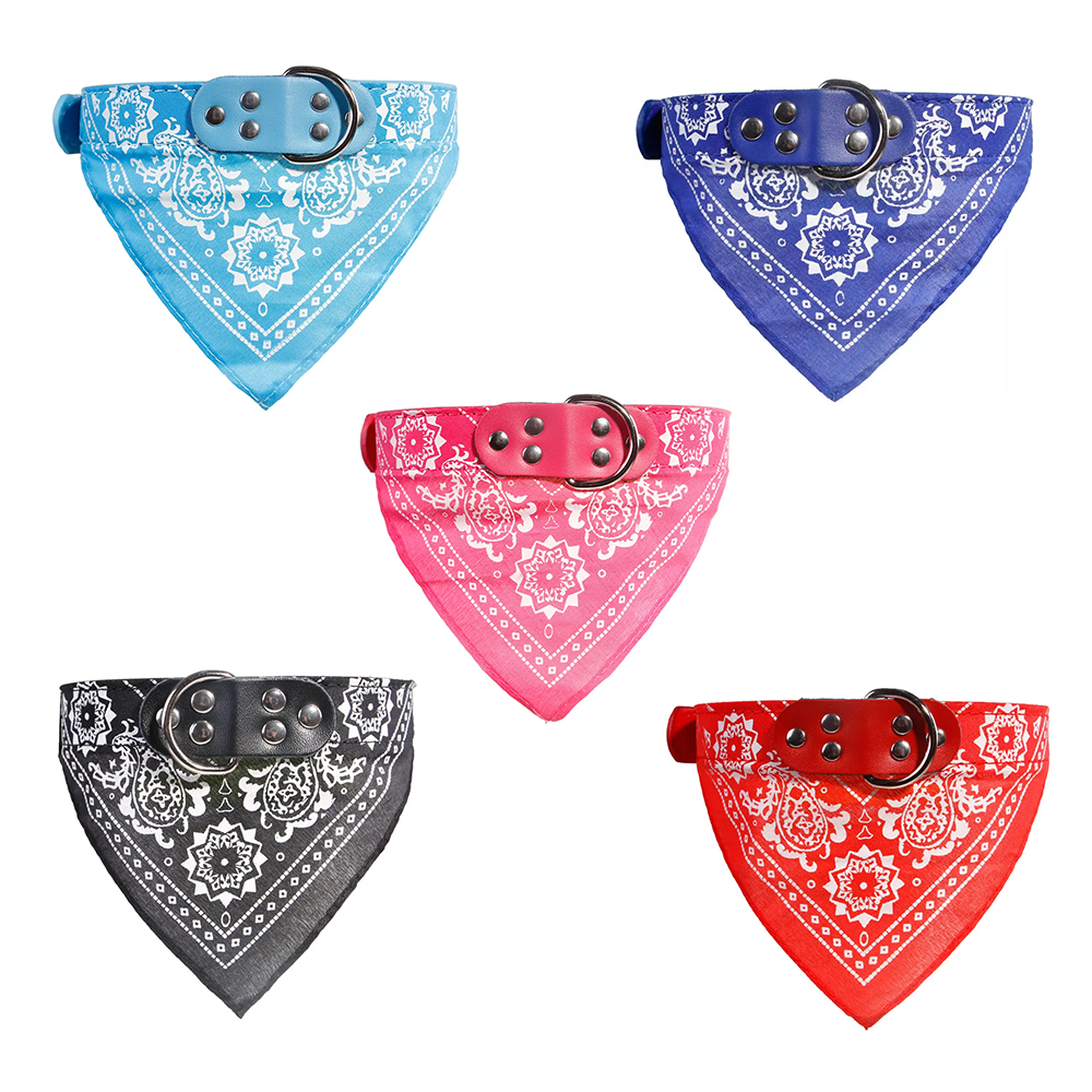 Haustier Halsband Bandana Schal Dreieck PU Leder Lätzchen für Hunde / Welpen Hauptbild