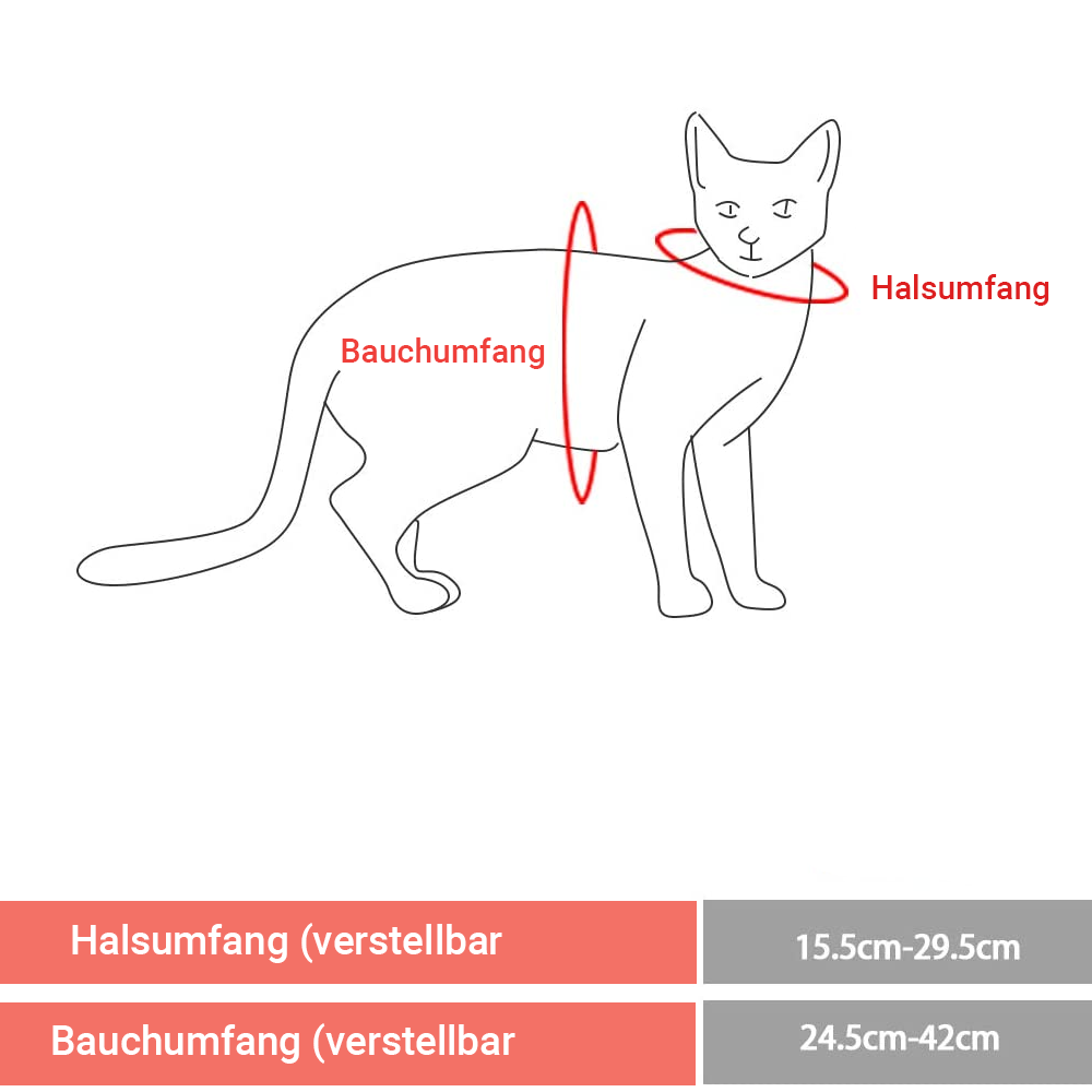 Laufgeschirr Brustgeschirr mit Leine Set für Katzen, kleine Hunde und Welpen