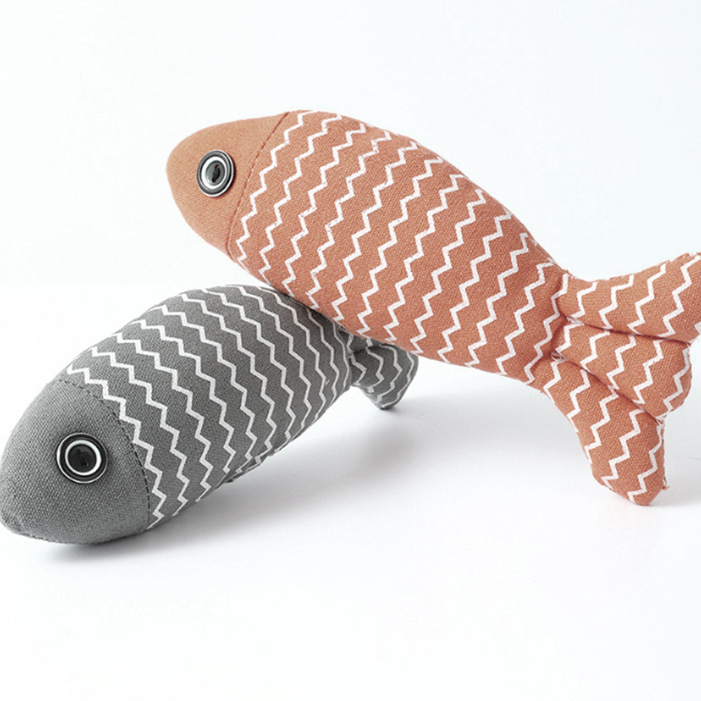 Katzenspielzeug Fisch mit Katzenminze 2 Farben