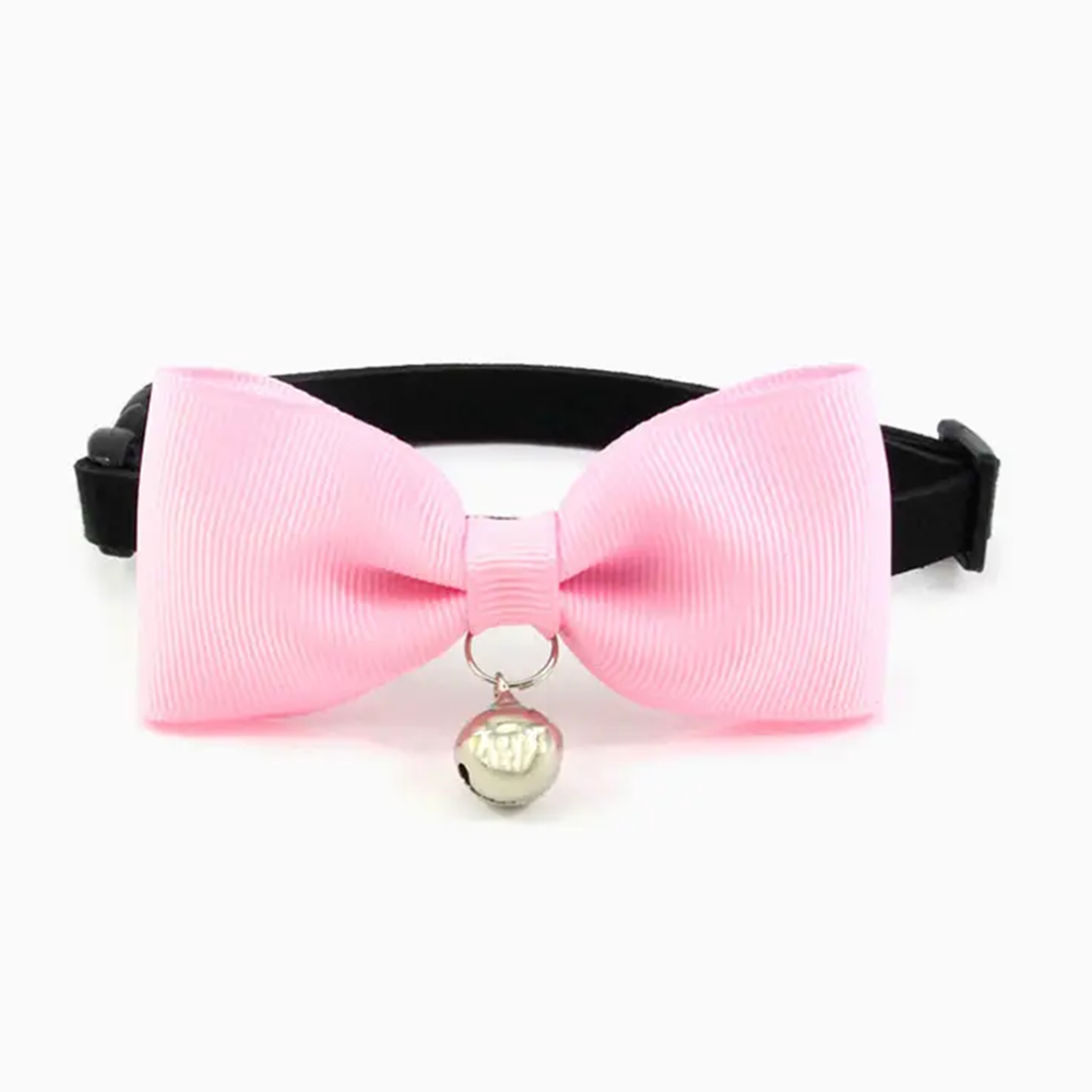 Stylisches Halsband mit Fliege für Katzen und Hunde inkl. Glöckchen