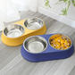 Futterstation Futternapf Wassernapf Edelstahl für Hunde und Katzen Detailbild