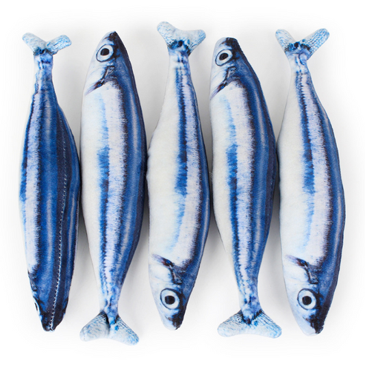 Katzenspielzeug Fisch Sardine mit Katzenminze