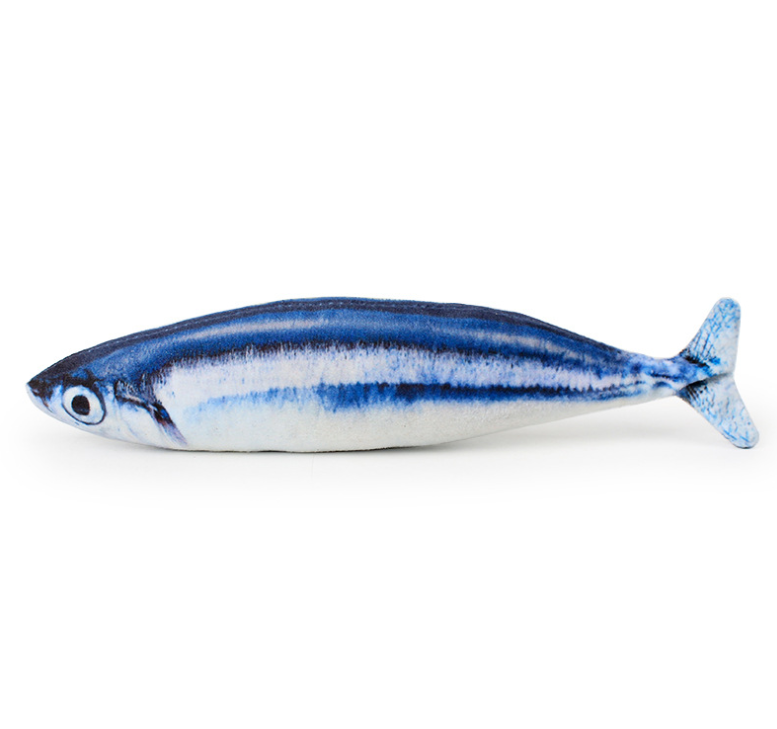 Katzenspielzeug Fisch Sardine mit Katzenminze