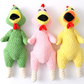 Huhn Helga Hunde Plüsch Kau Spielzeug Kuscheltier - 3 Farben Detailbild Grün Gelb Rosa