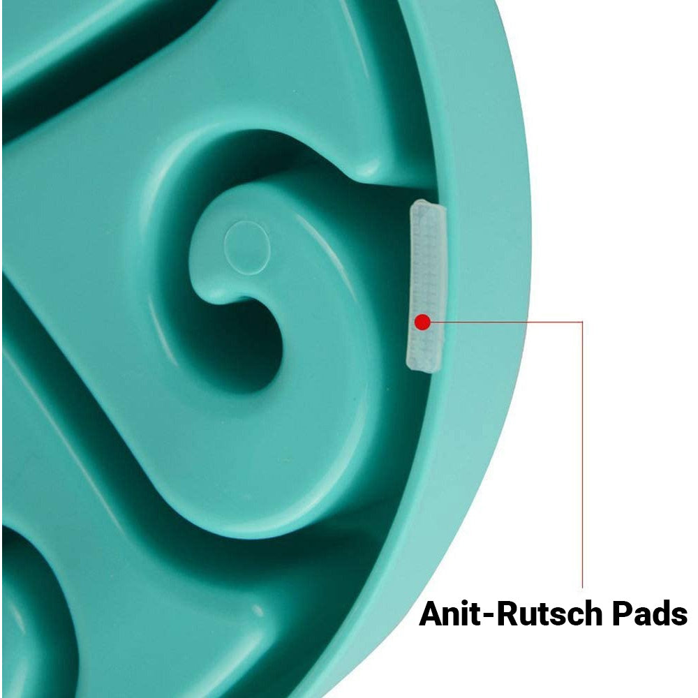Antischling Napf Hundenapf Hundefütterung Anti-Choke Slow Feeder Antischlingnapf Detailaufnahme