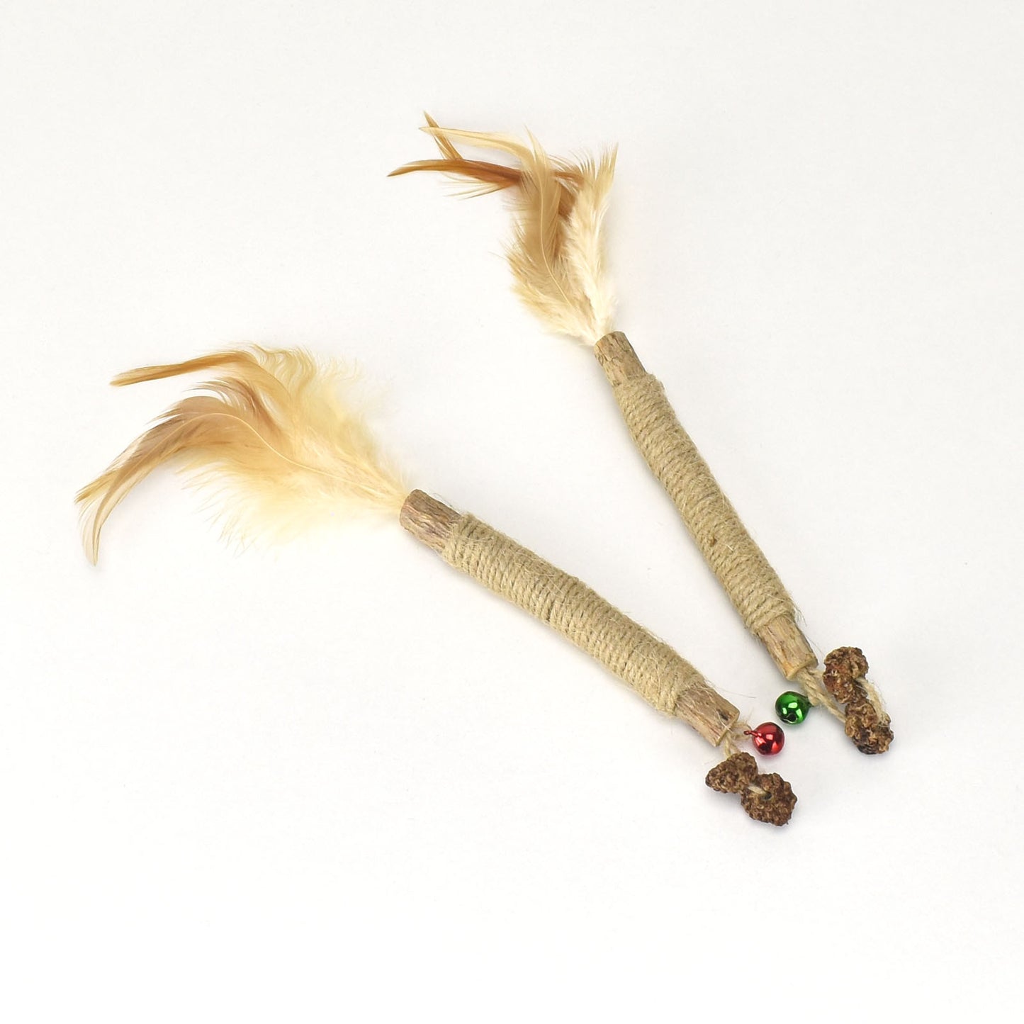 2er-Set Actinidia Polygama Katzensticks mit Sisal und Gallfrucht – Zahnpflege und Spielspaß