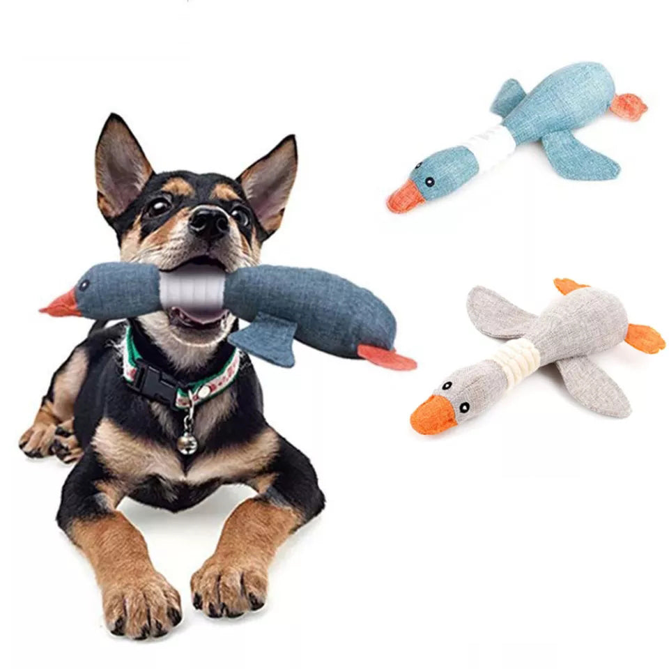 Hunde Kuscheltier Quietschendes Stoff Kauspielzeug Stofftier Hundespielzeug Ente 33 cm Hauptbild