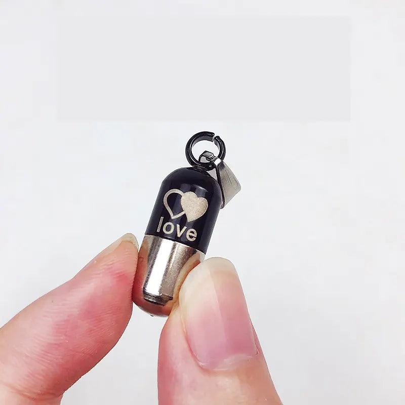 Haustier Adresskapsel Halsband Zubehör Anhänger wasserdicht Detailbild