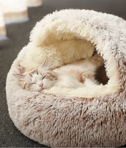 Katzenbett Plüsch Katzenhöhle Kuschelhöhle Katzenversteck