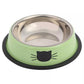 Katzen und Hunde Futternapf aus Edelstahl mit Aufdruck 16cm
