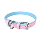Hundehalsband Kunstleder Welpen Halsband Verstellbar mit silberfarbenem Verschluss mit D-Ring Rosa / Blau Hauptbild