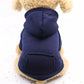 Hoodie Sweater Hundesweatshirt Sweatshirt Pullover Pulli für Hunde Detailbild Blau