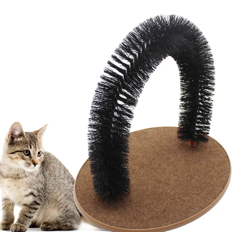 Katzenbogen Enthaarungsbogen Massagebogen Katzen Fellpflegebogen zur Selbstpflege Detailbild