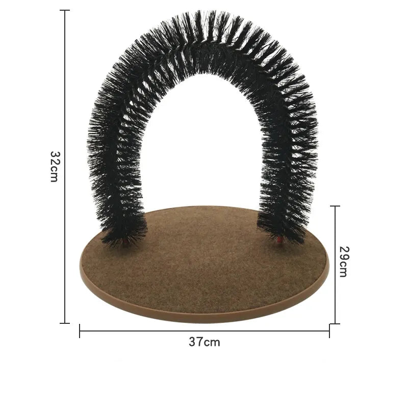 Katzenbogen Enthaarungsbogen Massagebogen Katzen Fellpflegebogen zur Selbstpflege Detailbild