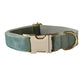 3er Set Samt Leine mit verstellbarem Hundehalsband und Schleife