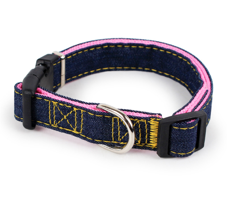 Pipitao Hunde Halsband in Jeansoptik