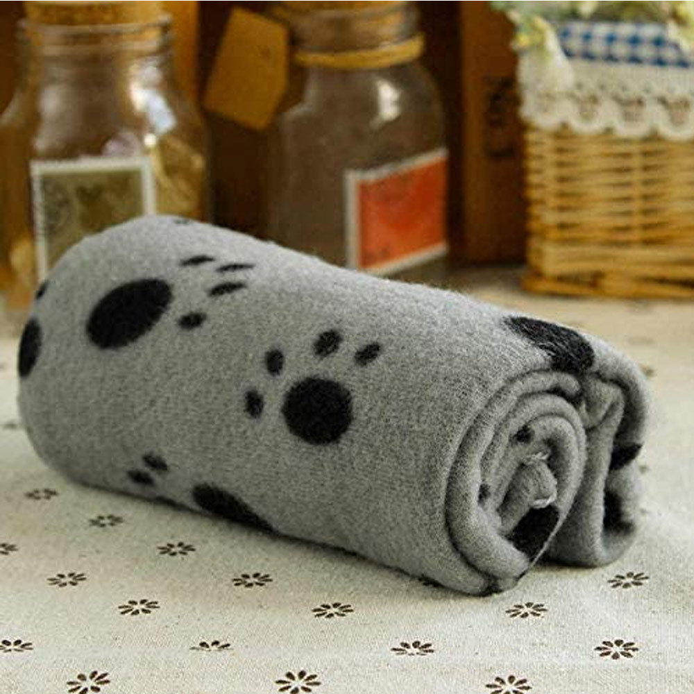 Fleece-Tierdecke / Handtuch verschiedene Größen / Farben Grau
